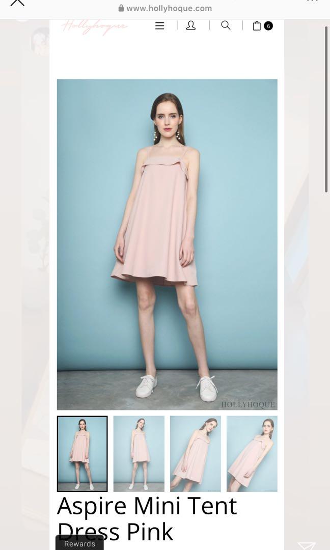 hollyhoque Aspire Mini Tent Dress Pink 