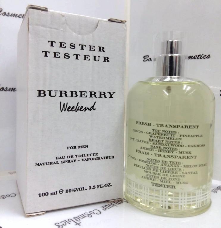 BURBERRY Weekend eau de toilette MEN TESTER Packaging code 20