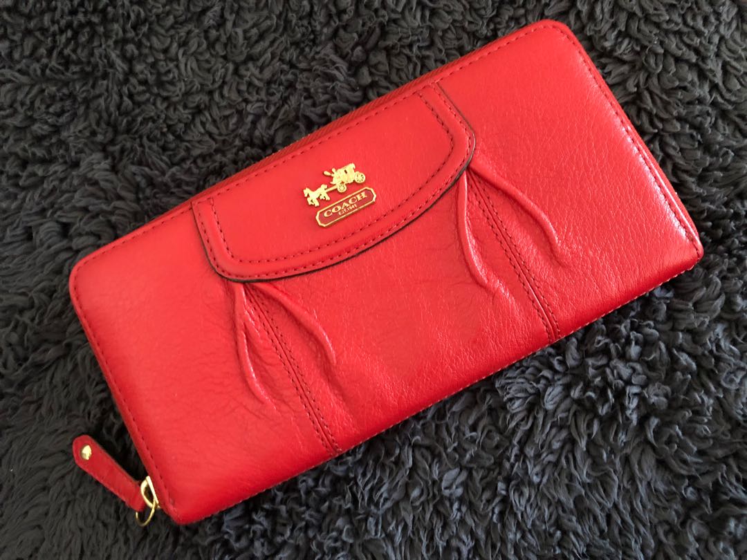 coach cherry wallet