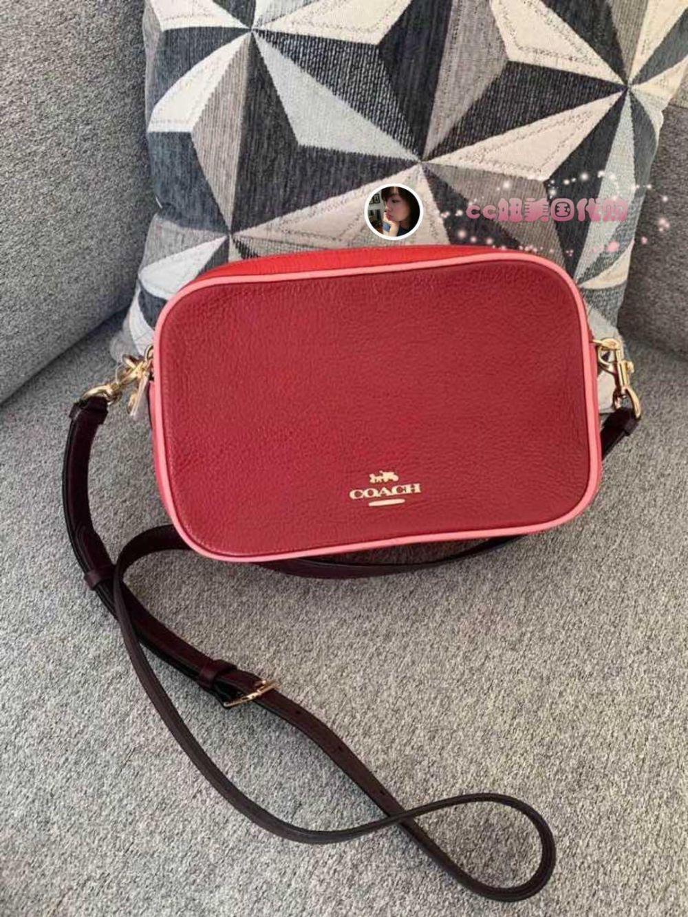 coach double zip camera bag