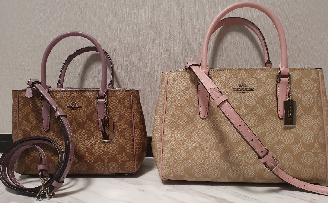 Coach signature sales surrey carryall