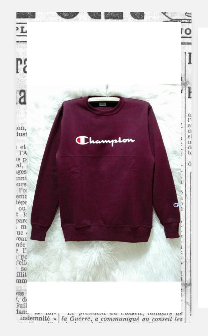 maroon champion crewneck