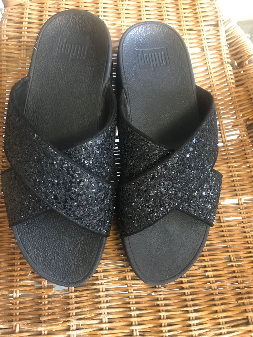 Fitflop lulu glitter sale slides