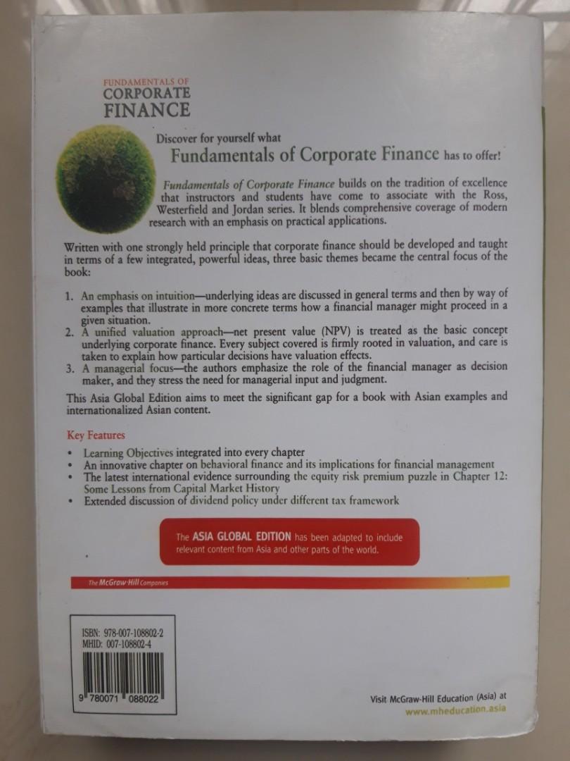 Fundamental Of Corporate Finance Stephen A Ross Buku Alat