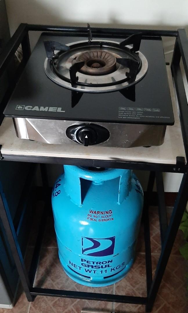 gasul tank and 1 burner stove furniture home living kitchenware tableware cookware accessories on carousell