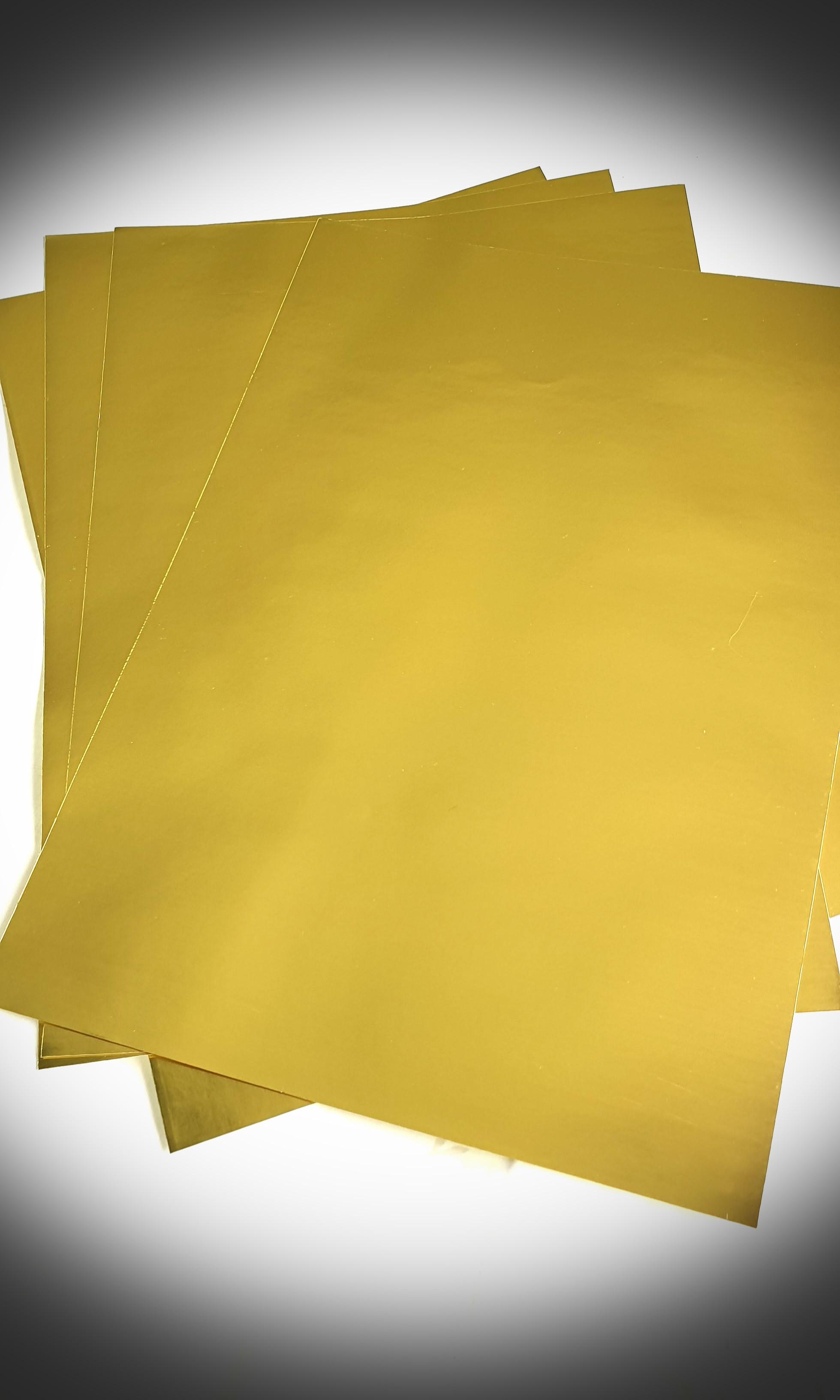 Gold foil sticker paper (A4 size), Hobbies & Toys, Stationery & Craft