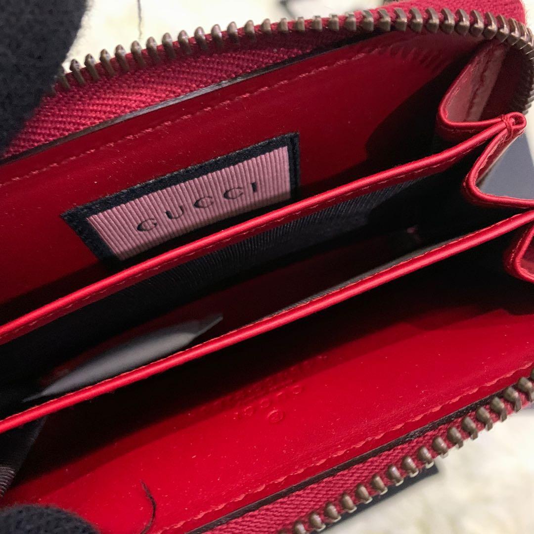 Gucci Ghost Font Zip Around Short Wallet Card Case Luxury Bags Wallets On Carousell