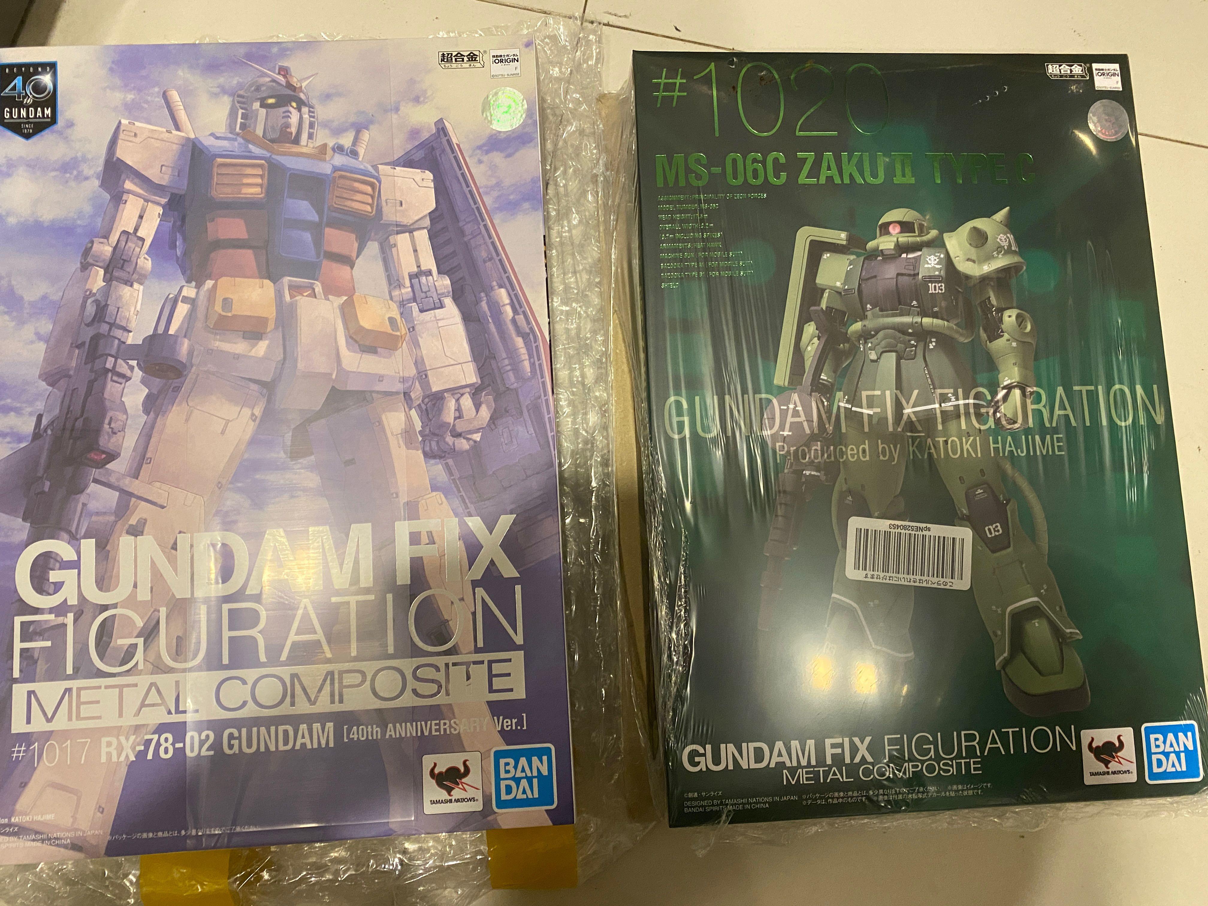 Gundam Fix Figuration Metal Composite Gundam 40th & Zaku Metal Build ...