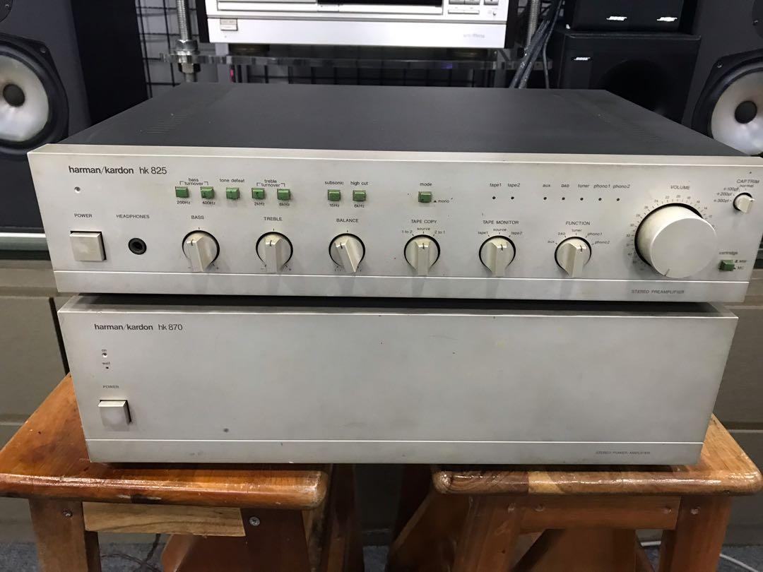 Harman Kardon HK825 preamp + HK870 