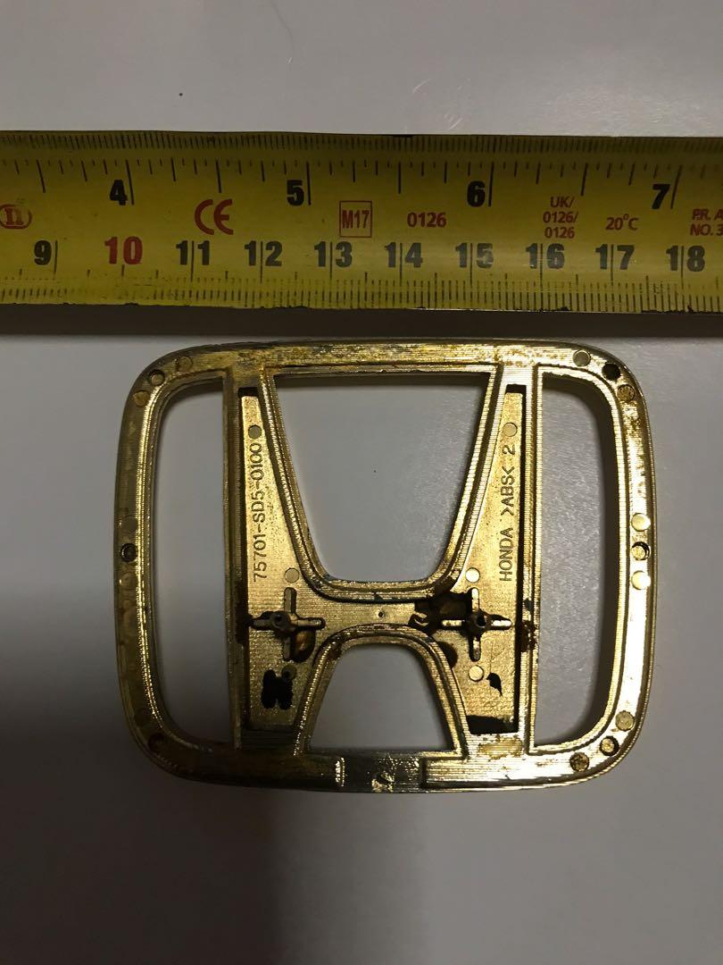 Honda Emblem Gold Original, Auto Accessories on Carousell