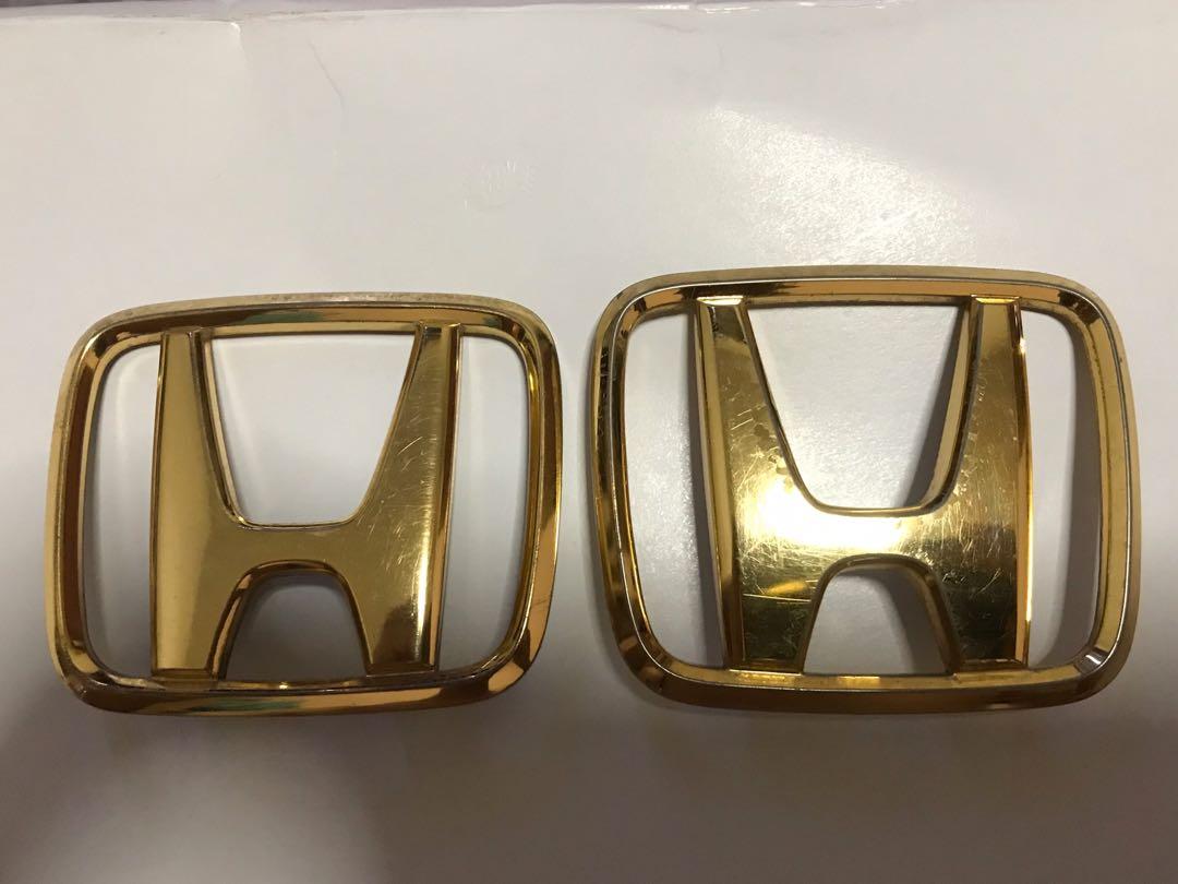 Honda Emblem Gold Original, Auto Accessories on Carousell