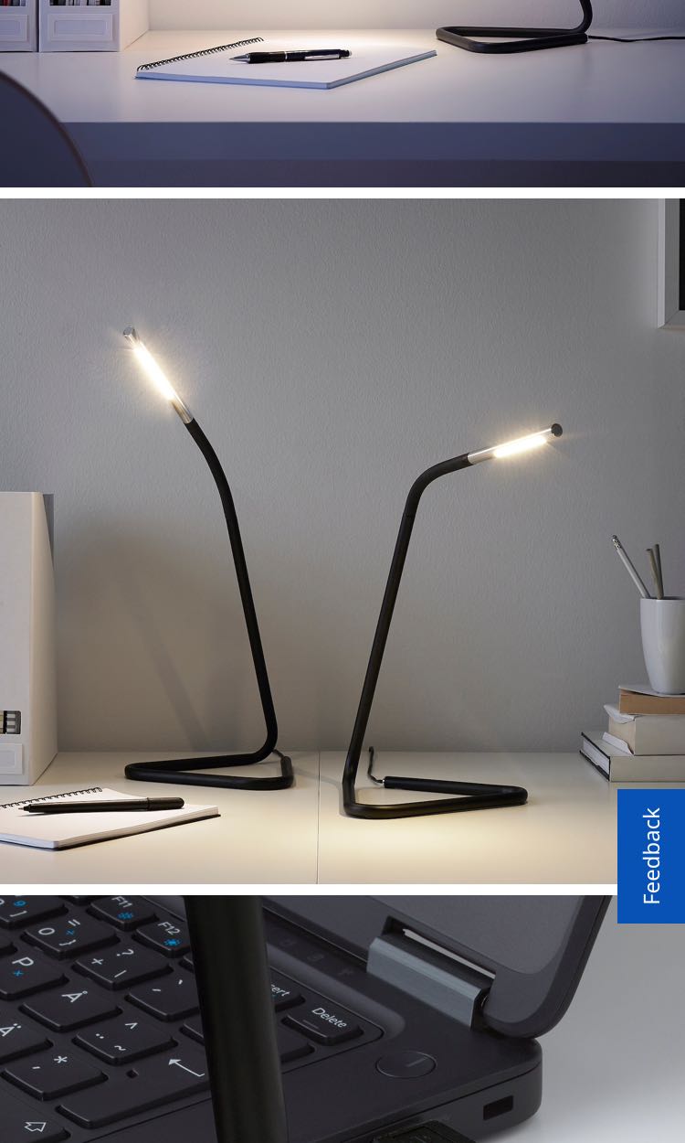 Ikea Harte Study Table Lamp Furniture Home Decor Lighting Supplies On Carousell