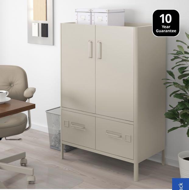 Ikea Idasen Metal Cabinet Furniture Shelves Drawers On Carousell