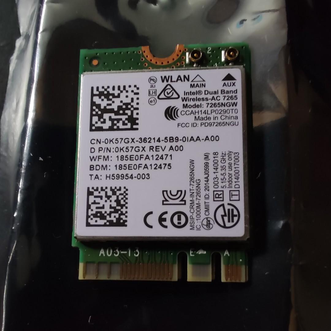 Intel Dual Band Wireless Ac 7265 Electronics Computer Parts Accessories On Carousell