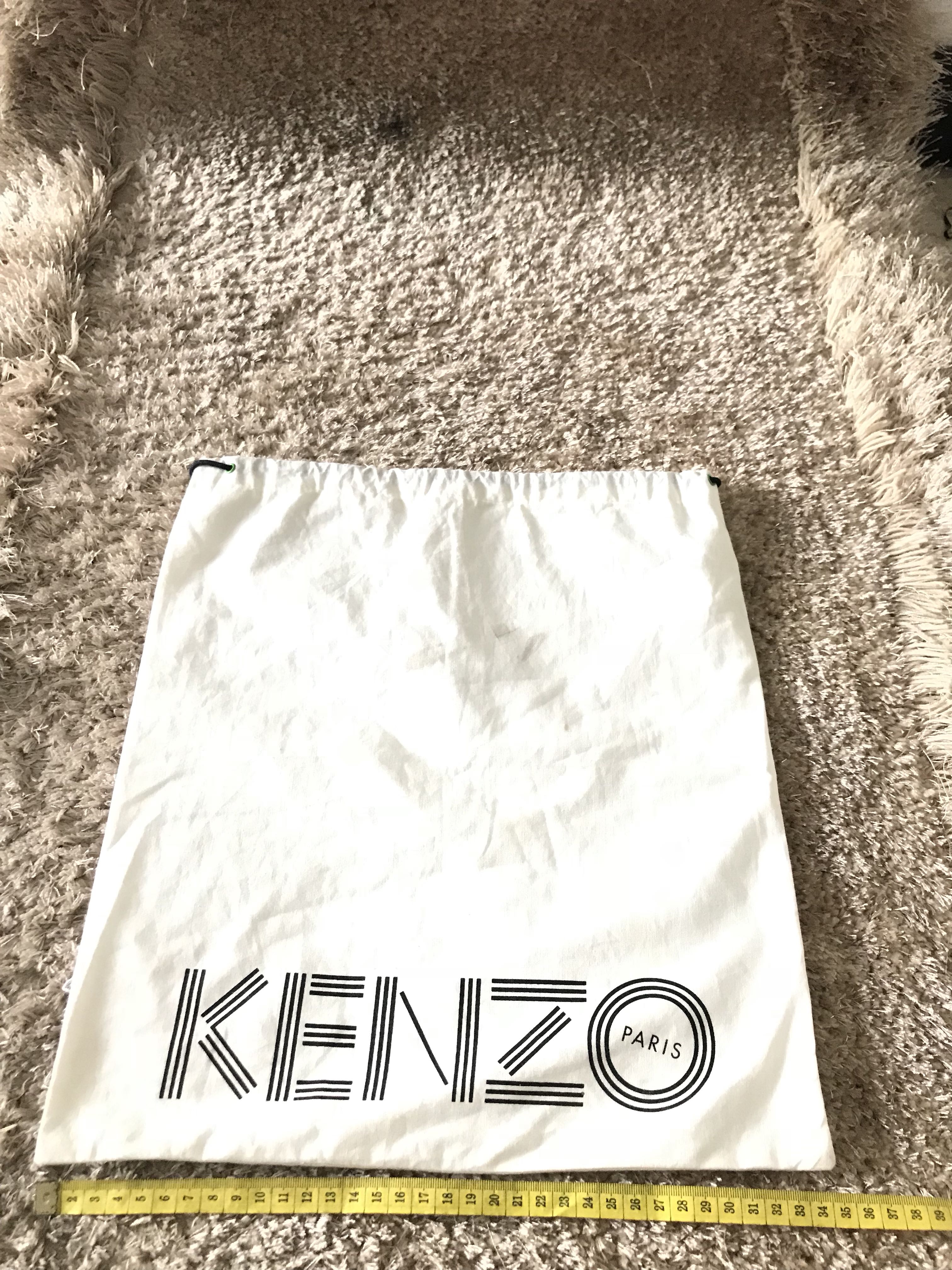 Kenzo dust bag db kain flanel tas kain pembungkus tas branded mewah authentic paper bag Book Card knowledge card brand kartu tas tag brandtag label