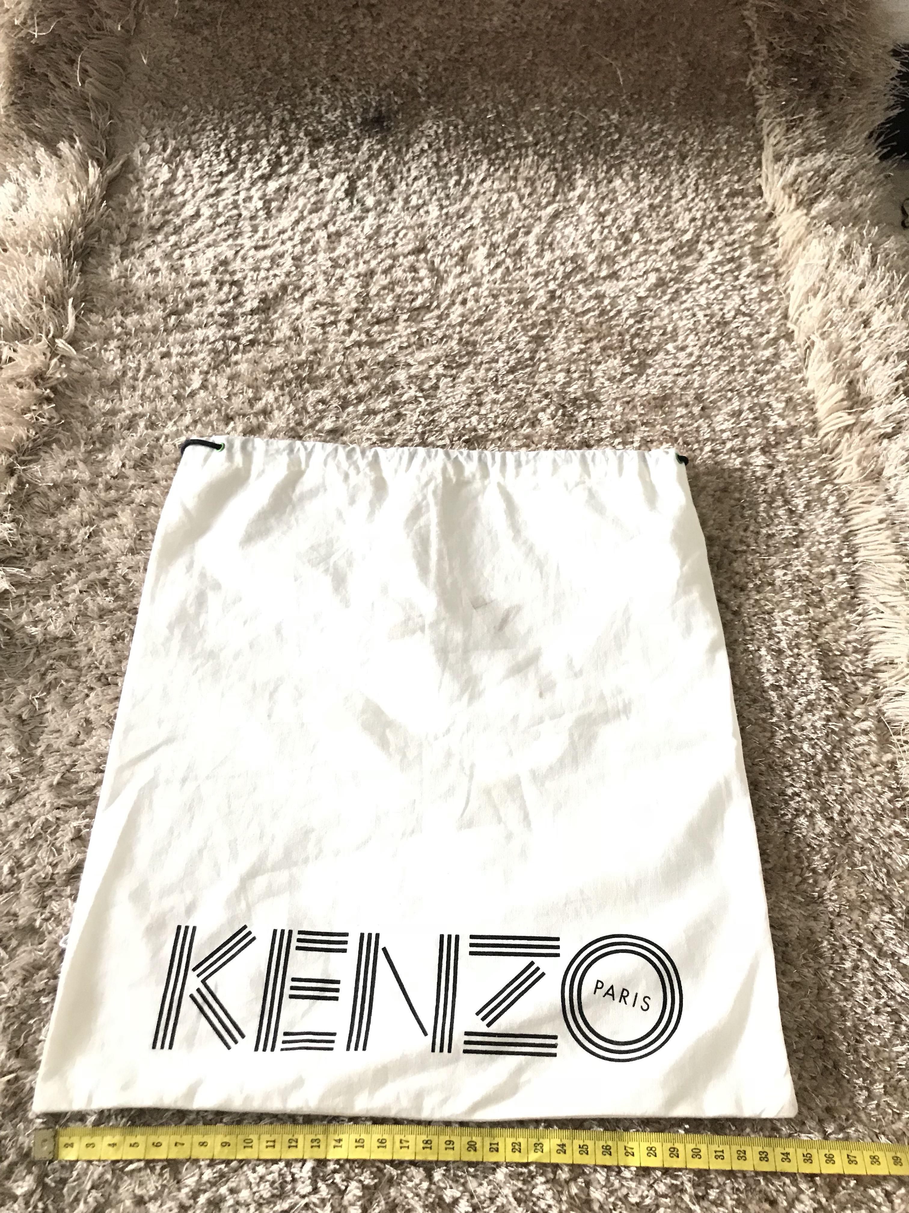 Kenzo dust bag db kain flanel tas kain pembungkus tas branded mewah authentic paper bag Book Card knowledge card brand kartu tas tag brandtag label