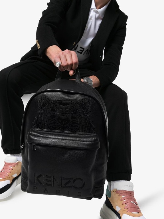 Kenzo Leather Backpack, Men's Fashion, Bags, Backpacks on Carousell
