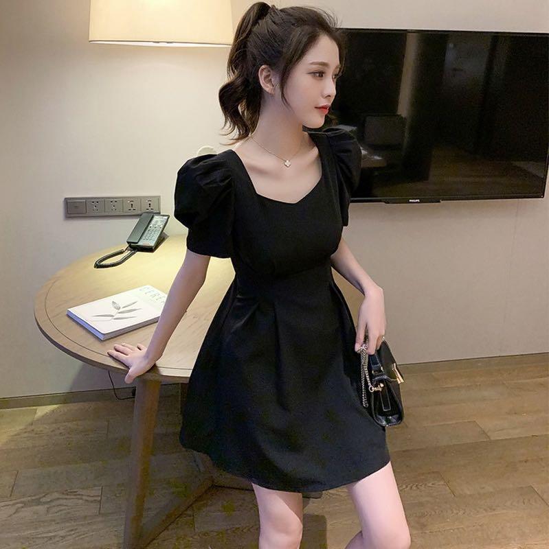 Korean Style Black Dress Women S Fashion Clothes Dresses Skirts On Carousell