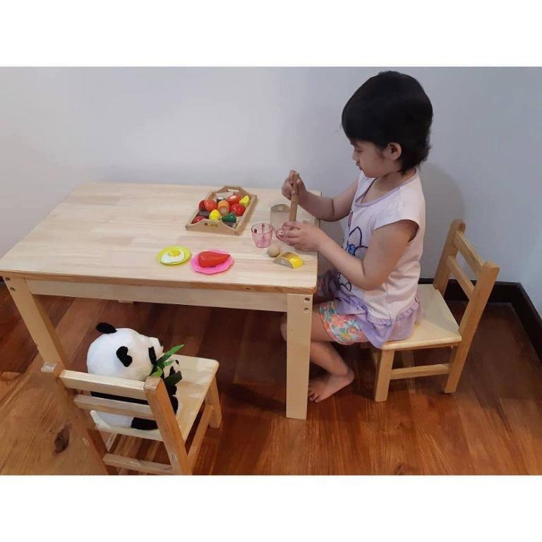Learning room kiddie table Kiddie table Kiddie Small table with 2