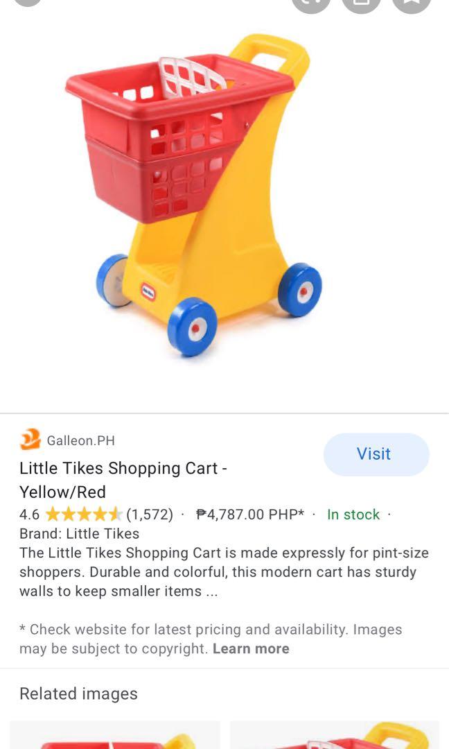 little tikes yellow shopping cart