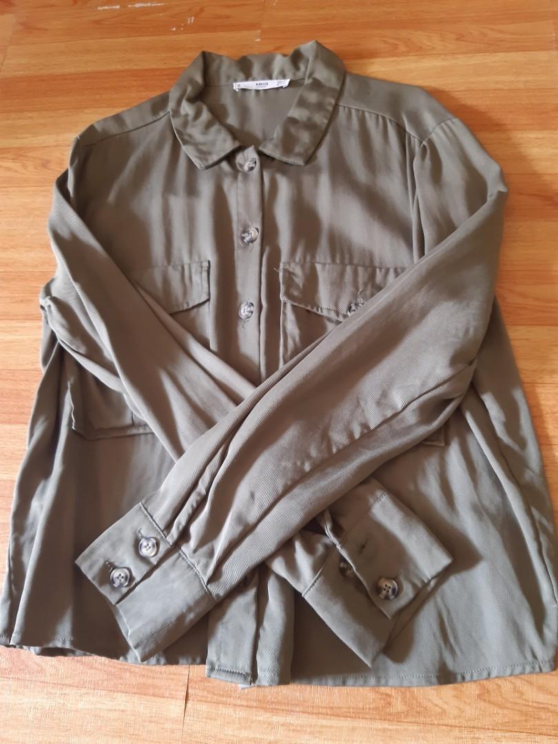 Mango button down top (Category: Blouses) located in Angeles City. Submitted by mommycris31 (Listing ID 1017671561, Image 2). Description: Used once.