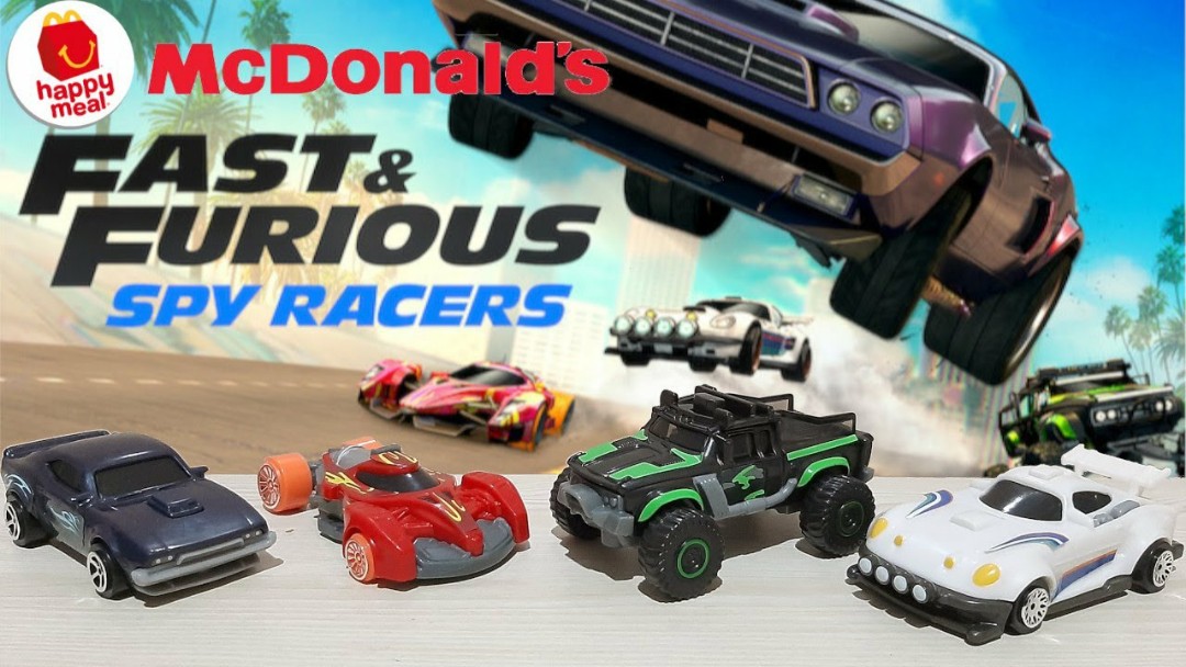 fast and furious toys mcdonalds