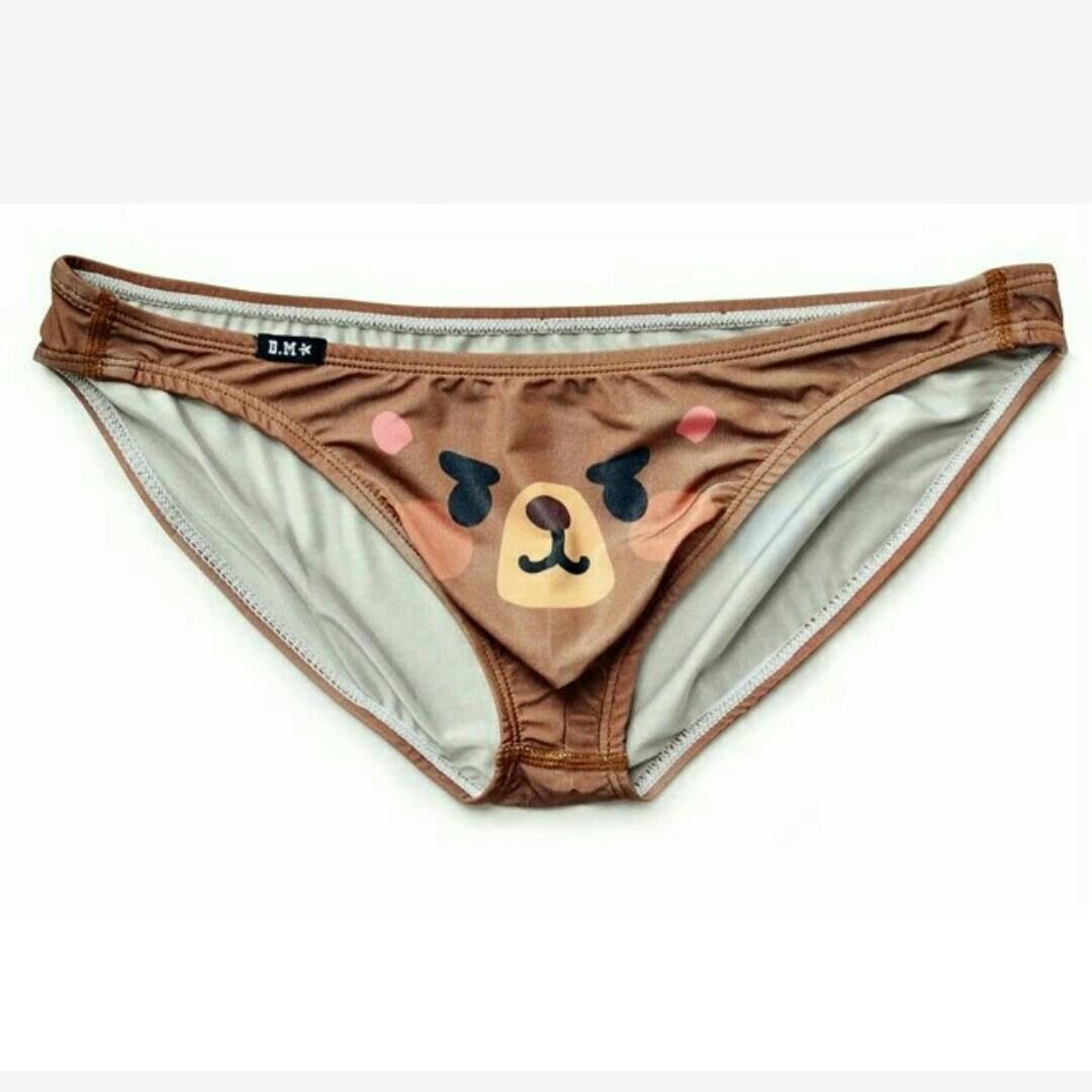 Men cute bear underwear Low rise brief, Men's Fashion, Bottoms, New