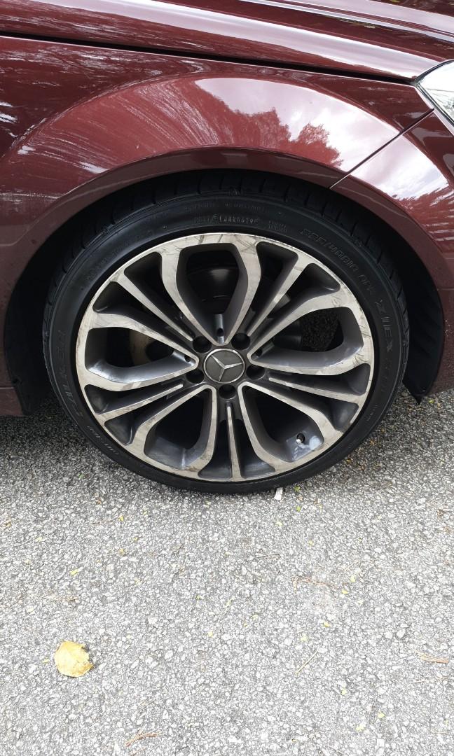 Mercedes w204 rim for sale, Car Accessories, Tyres & Rims on Carousell