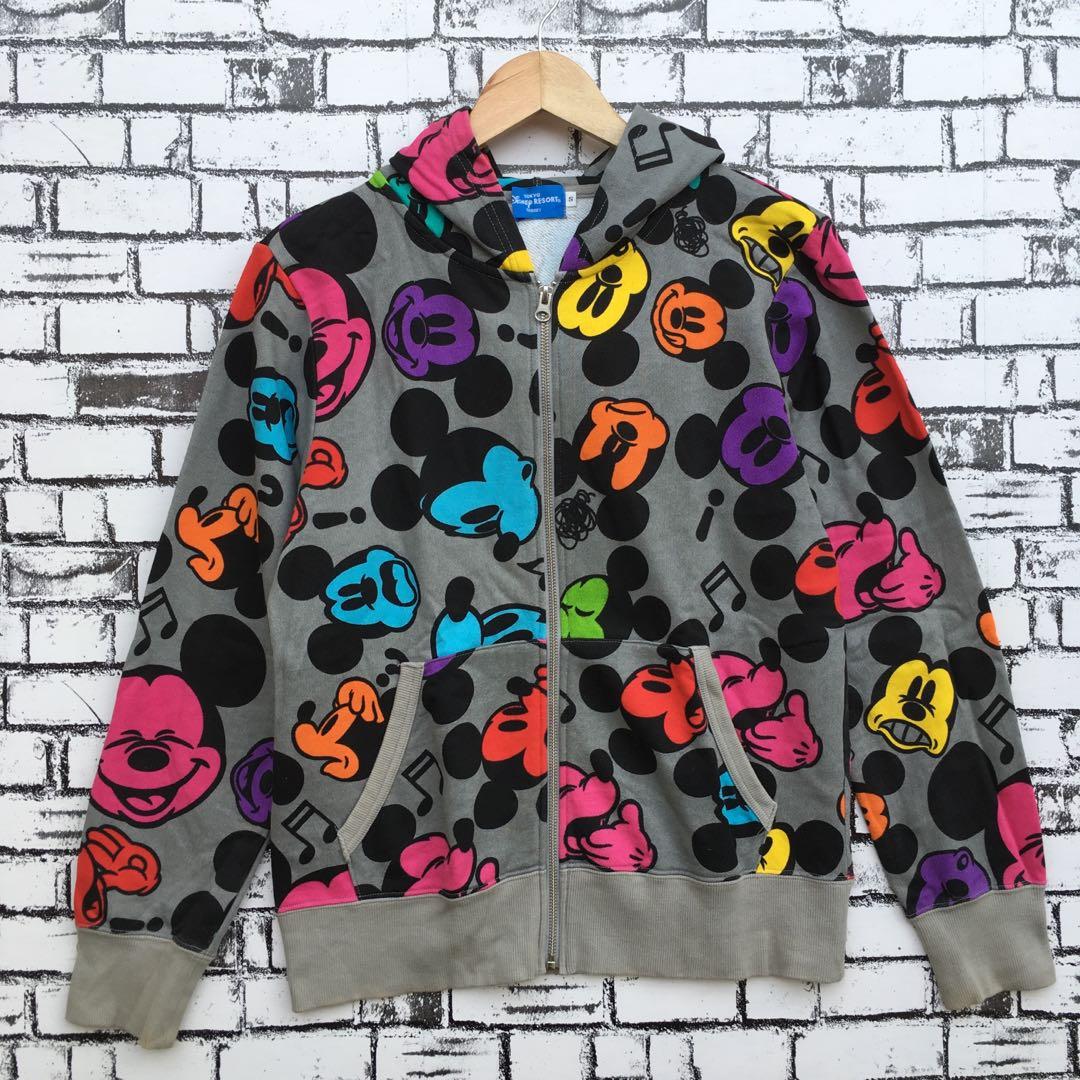 Mickey Mouse Zipper Hoodie Fullprint