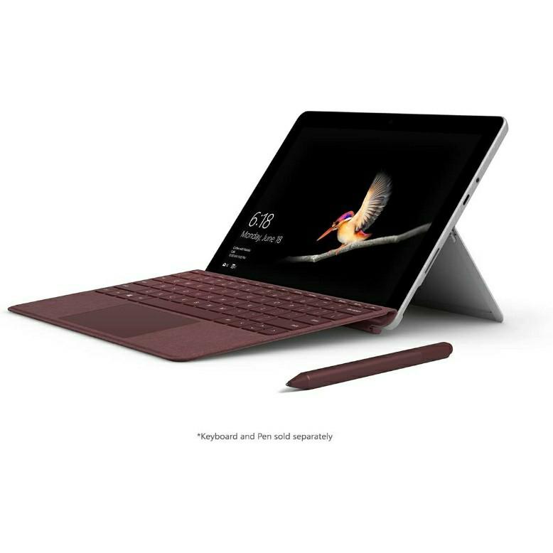 Microsoft surface go 4gb/64gb 21 laptop with type cover burgundy red
