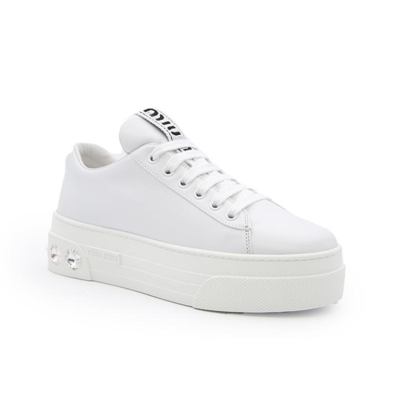miu miu rhinestone sneakers
