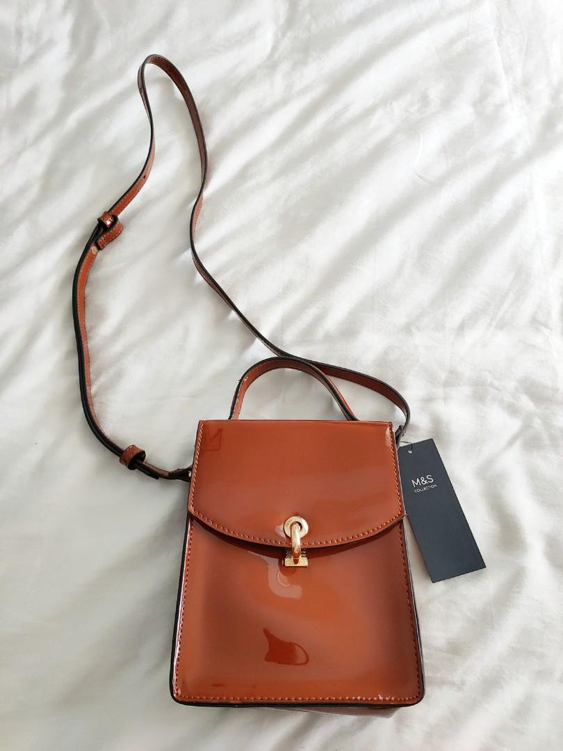 m&s tan bag