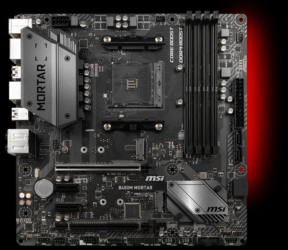 MSI b450m Motherboard (with box), Computers & Tech, Parts & Accessories