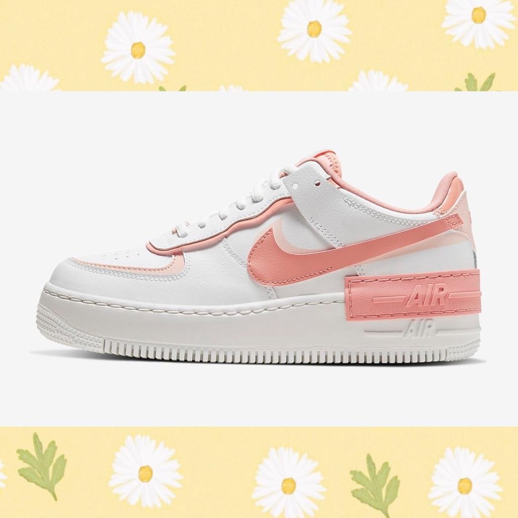 nike air force 1 peach swoosh
