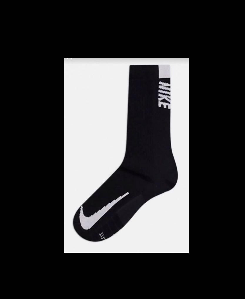 black nike calf socks