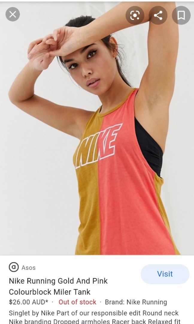 nike drop armhole tank