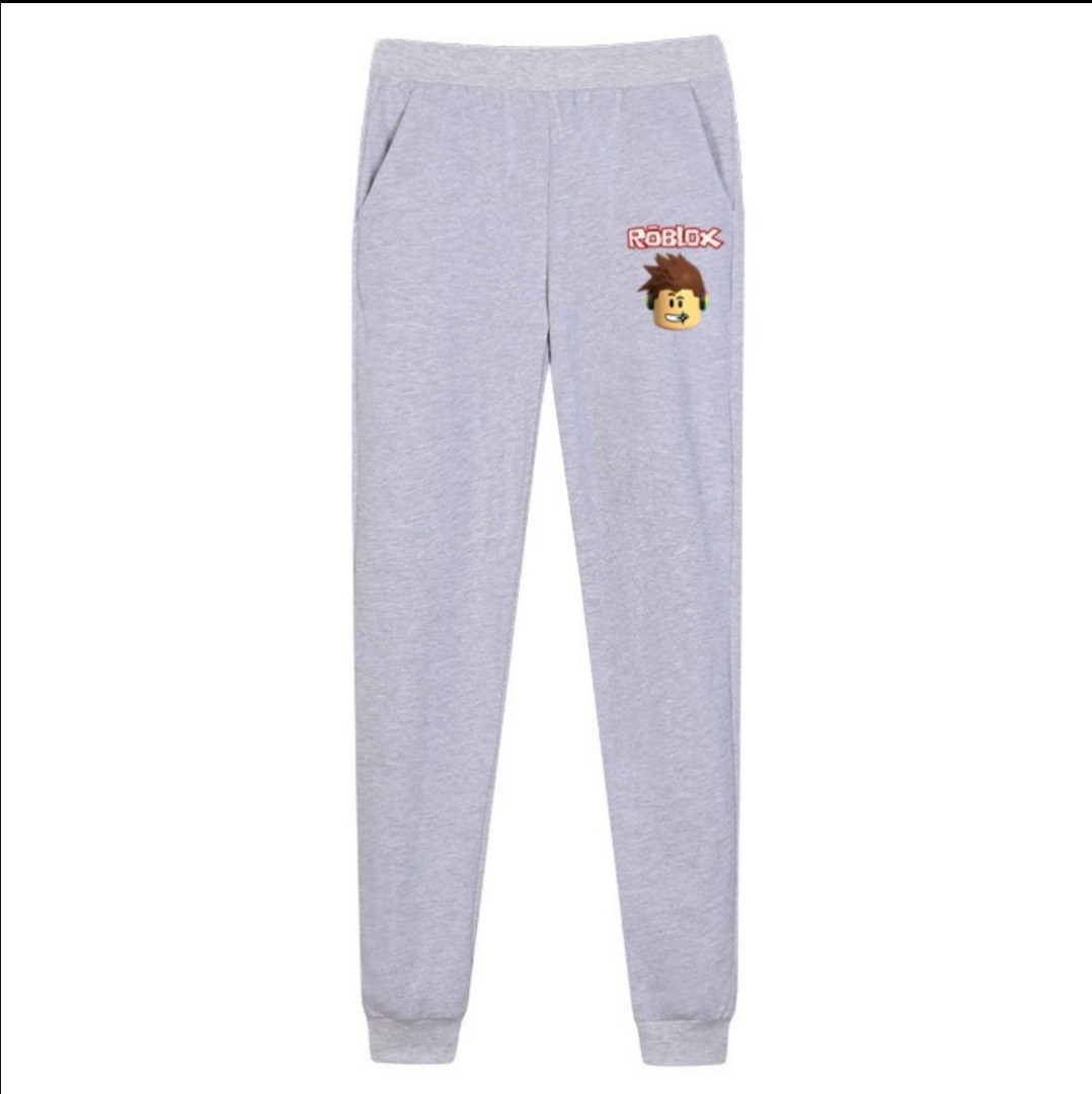 On Hand Roblox Track Pants Jogging Pants Babies Kids Boys Apparel 8 To 12 Years On Carousell - roblox clone trooper pants