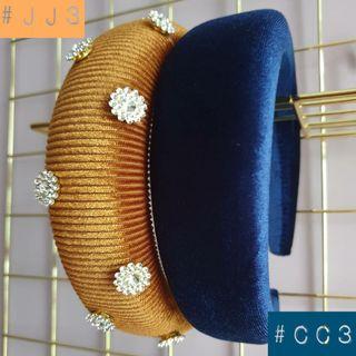 Padded Headband- Jewelled / Plain Vintage Thick Hairband