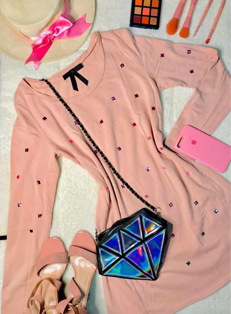 pastel sweater dress