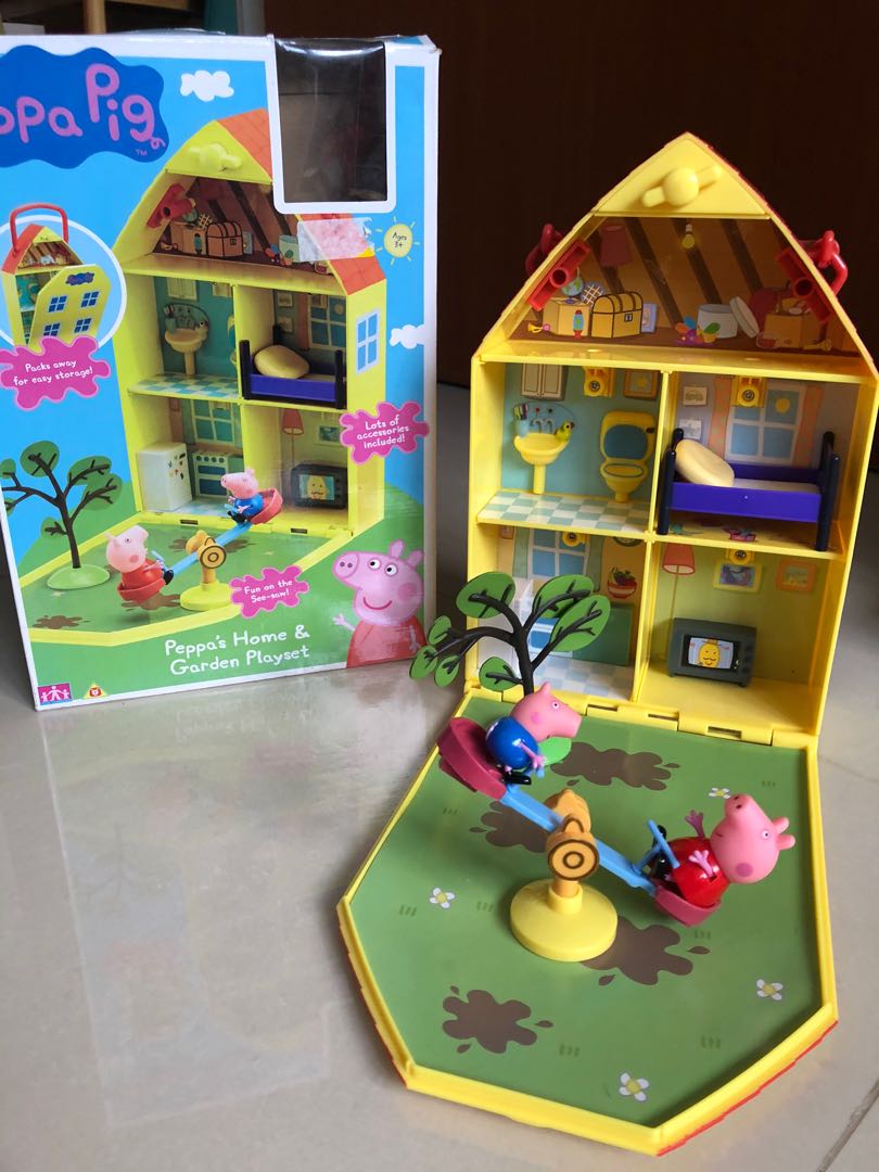peppa pig house and garden playset