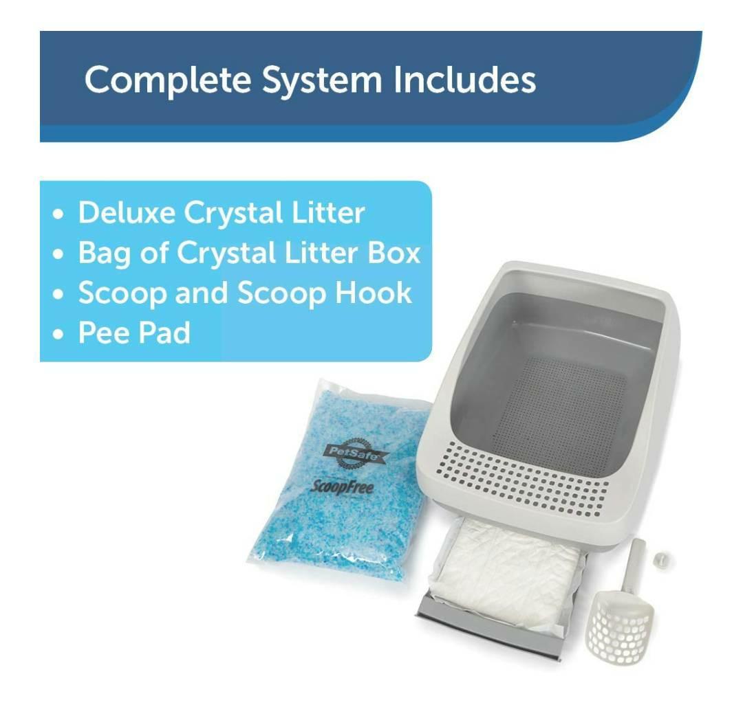 PetSafe Deluxe Crystal Cat Litter Box System, from The Makers of