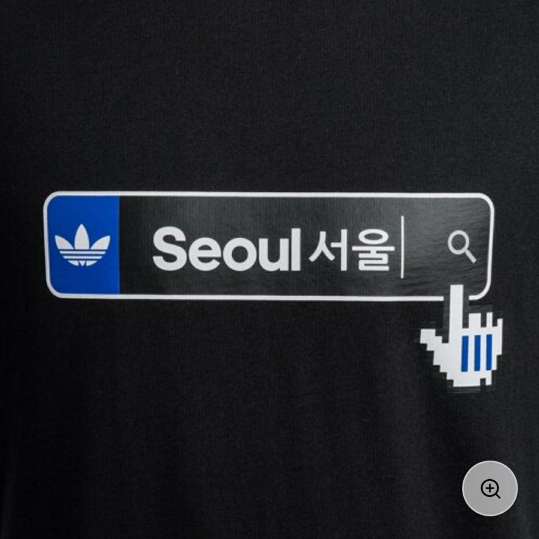 adidas Originals Seoul Pack Off Placement T-Shirt In Black BS3167