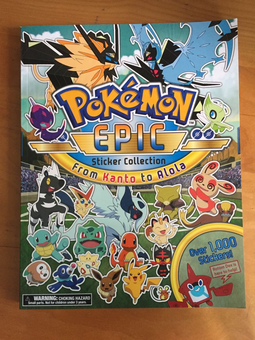 Pokémon Epic Sticker Collection, Books & Stationery, Children's Books
