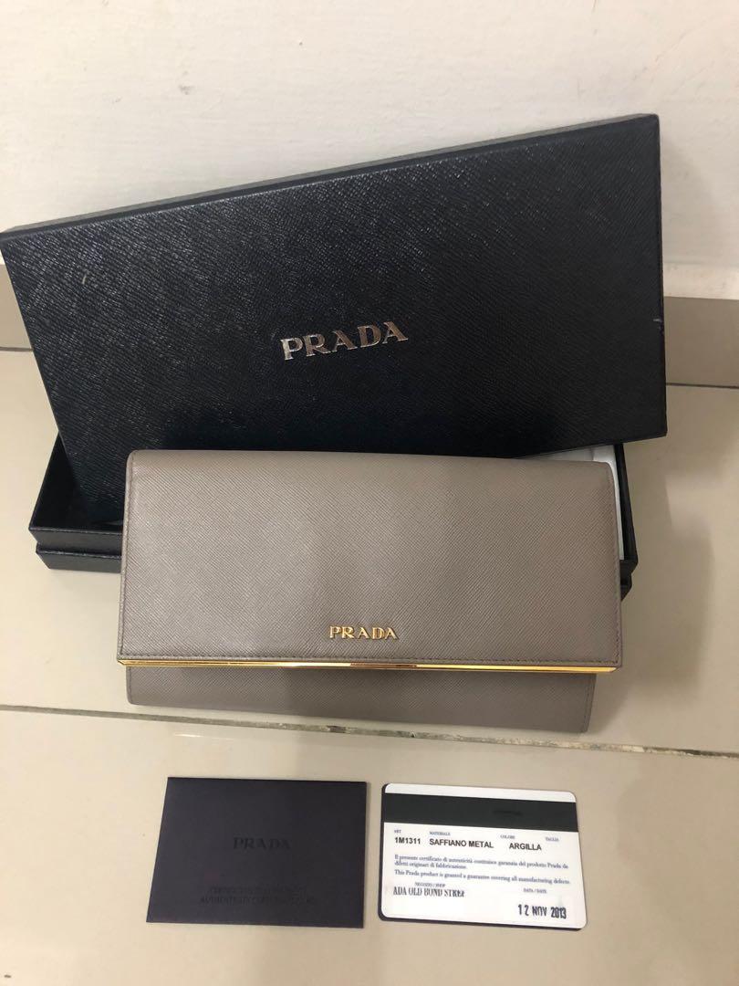 prada clutch wallet