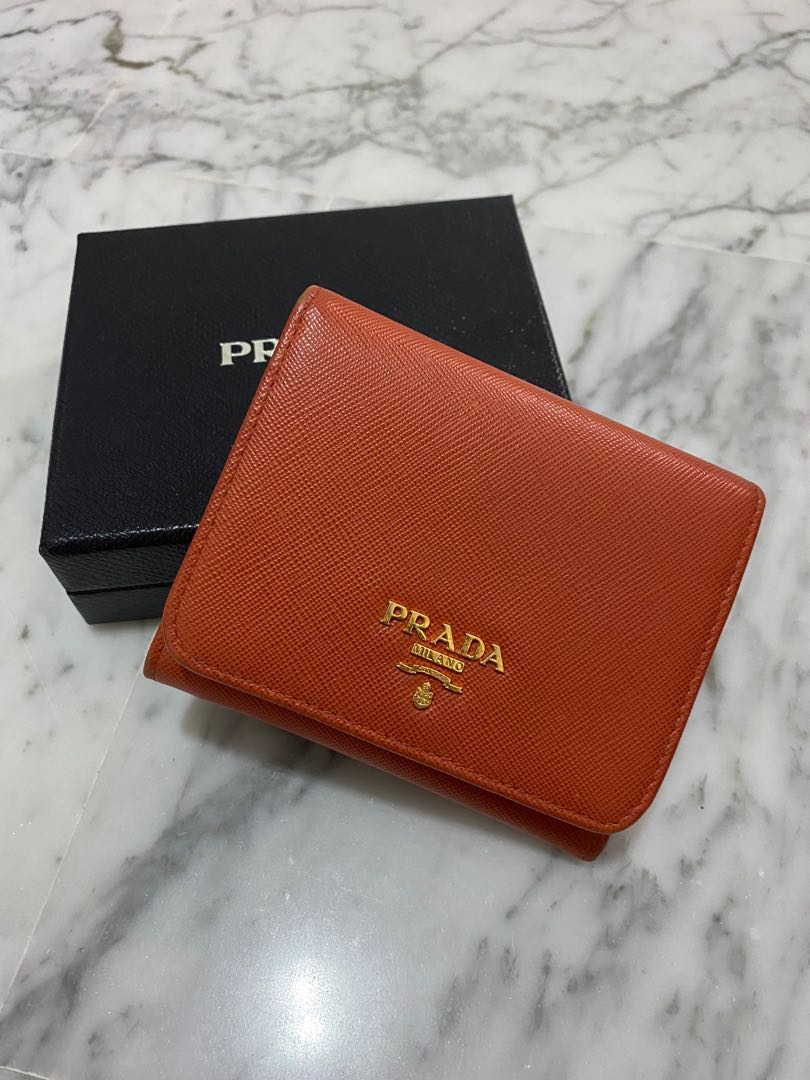 prada tri fold wallet