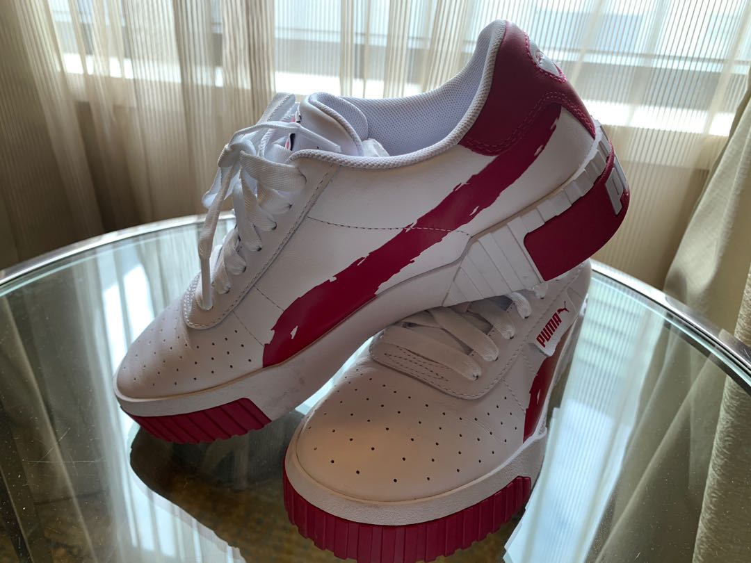 Puma cali hotsell brushed sneakers