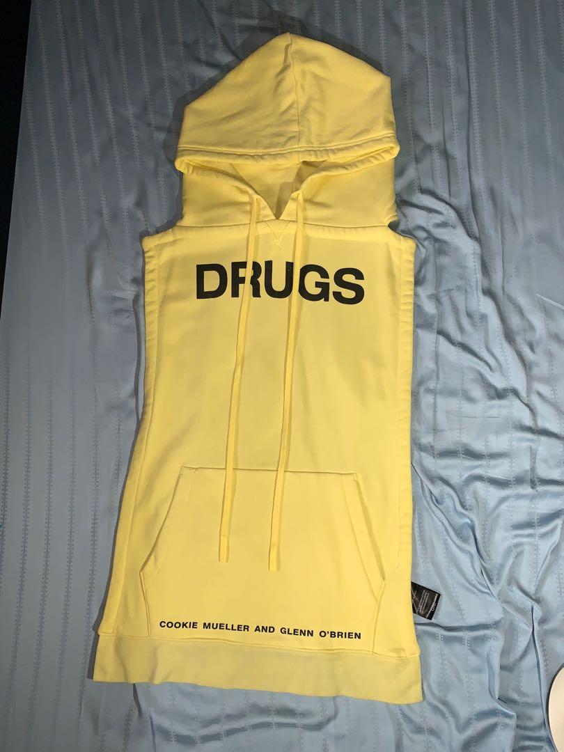 raf simons drugs hoodie