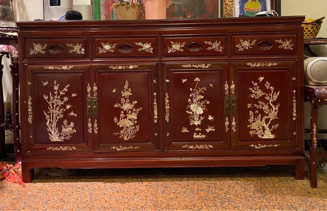 Rosewood mother of pearl inlay outlet furniture