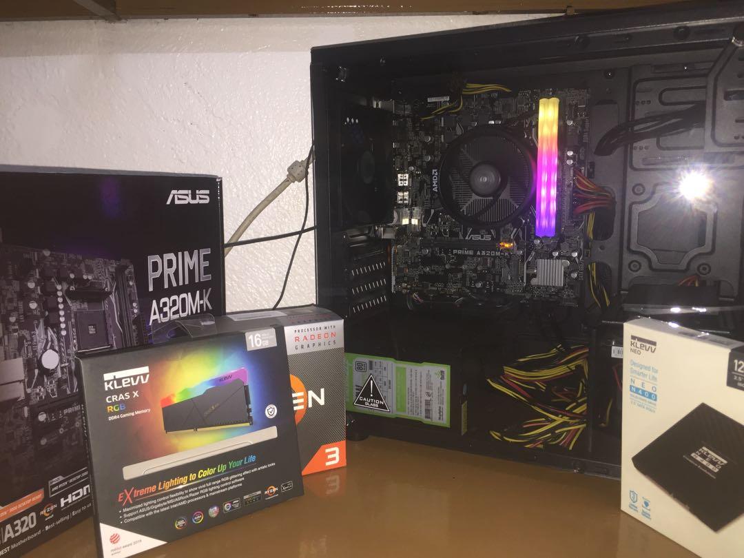 Ryzen 3 30g 30mhz Rgb Bundle Computers Tech Desktops On Carousell