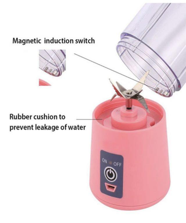 Safe Built Portable Blender 6 Blade Golden Spiral Knife (350ml) Blendjet Similar, TV & Home